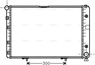 Ava Quality Cooling MS 2077 - Radiator, engine cooling autospares.lv