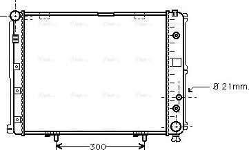 Ava Quality Cooling MS 2148 - Radiator, engine cooling autospares.lv