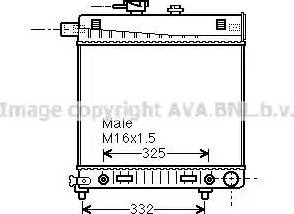 Ava Quality Cooling MS 2150 - Radiator, engine cooling autospares.lv