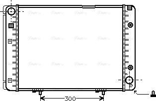 Ava Quality Cooling MS 2100 - Radiator, engine cooling autospares.lv