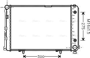 Ava Quality Cooling MS 2110 - Radiator, engine cooling autospares.lv