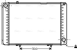 Ava Quality Cooling MS 2134 - Radiator, engine cooling autospares.lv