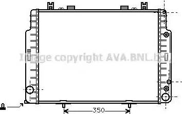 Ava Quality Cooling MS 2131 - Radiator, engine cooling autospares.lv