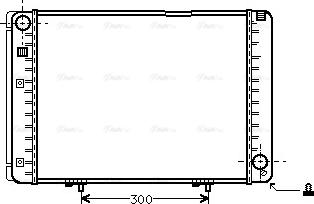 Ava Quality Cooling MS 2128 - Radiator, engine cooling autospares.lv