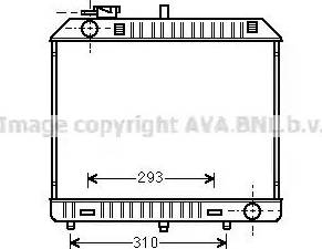 Ava Quality Cooling MS 2127 - Radiator, engine cooling autospares.lv