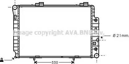 Ava Quality Cooling MS 2174 - Radiator, engine cooling autospares.lv