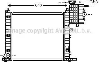 Ava Quality Cooling MS 2349 - Radiator, engine cooling autospares.lv