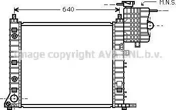 Ava Quality Cooling MS 2350 - Radiator, engine cooling autospares.lv