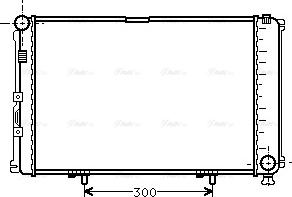 Ava Quality Cooling MS 2211 - Radiator, engine cooling autospares.lv