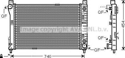 Ava Quality Cooling MS 2286 - Radiator, engine cooling autospares.lv