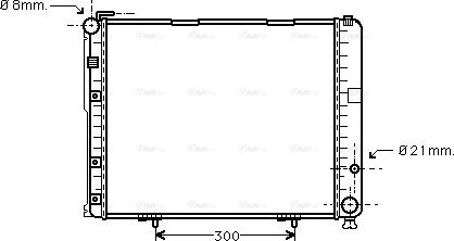 Ava Quality Cooling MS 2236 - Radiator, engine cooling autospares.lv