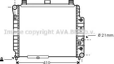 Ava Quality Cooling MS 2238 - Radiator, engine cooling autospares.lv