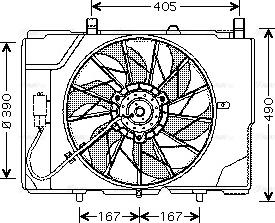 Ava Quality Cooling MS 7501 - Fan, radiator autospares.lv