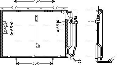 Ava Quality Cooling MSA5245 - Condenser, air conditioning autospares.lv