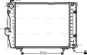 Ava Quality Cooling MSA2069 - Radiator, engine cooling autospares.lv