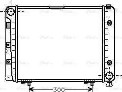 Ava Quality Cooling MSA2066 - Radiator, engine cooling autospares.lv