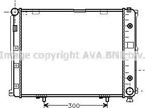 Ava Quality Cooling MSA2068 - Radiator, engine cooling autospares.lv