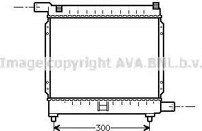 Ava Quality Cooling MSA2039 - Radiator, engine cooling autospares.lv