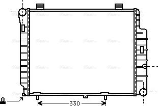 Ava Quality Cooling MSA2155 - Radiator, engine cooling autospares.lv