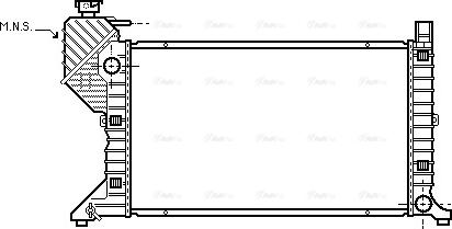 Ava Quality Cooling MSA2183 - Radiator, engine cooling autospares.lv