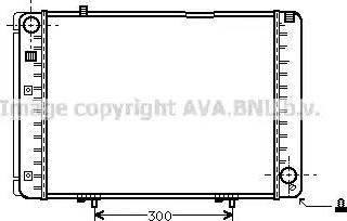 Ava Quality Cooling MSA2134 - Radiator, engine cooling autospares.lv