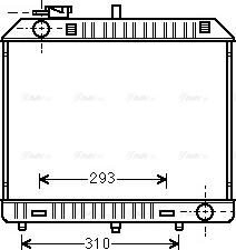 Ava Quality Cooling MSA2127 - Radiator, engine cooling autospares.lv