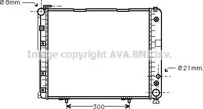 Ava Quality Cooling MSA2178 - Radiator, engine cooling autospares.lv