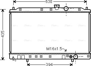 Ava Quality Cooling MT 2064 - Radiator, engine cooling autospares.lv