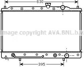 Ava Quality Cooling MT 2087 - Radiator, engine cooling autospares.lv