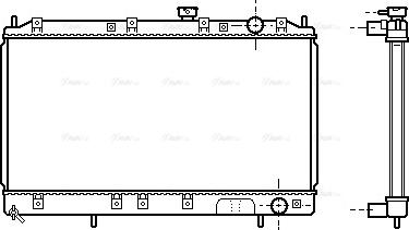 Ava Quality Cooling MT 2141 - Radiator, engine cooling autospares.lv