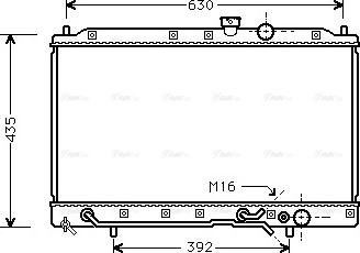 Ava Quality Cooling MT 2148 - Radiator, engine cooling autospares.lv