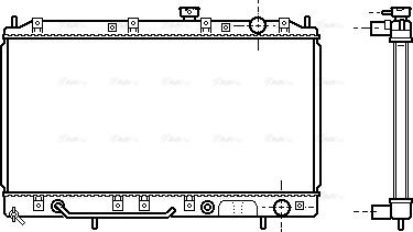 Ava Quality Cooling MT 2143 - Radiator, engine cooling autospares.lv