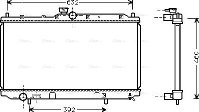 Ava Quality Cooling MT 2142 - Radiator, engine cooling autospares.lv