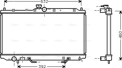 Ava Quality Cooling MT 2153 - Radiator, engine cooling autospares.lv