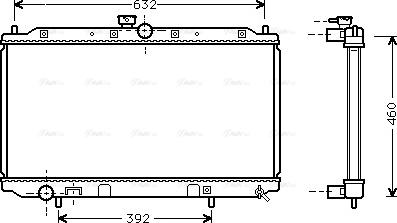 Ava Quality Cooling MT 2111 - Radiator, engine cooling autospares.lv