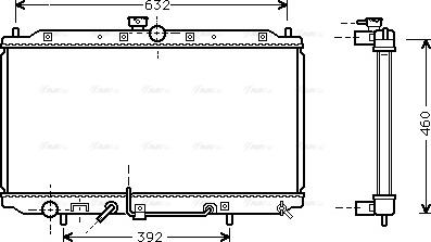 Ava Quality Cooling MT 2112 - Radiator, engine cooling autospares.lv