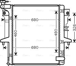 Ava Quality Cooling MTA2202 - Radiator, engine cooling autospares.lv