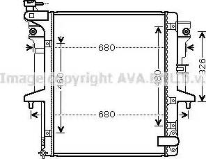 Ava Quality Cooling MT 2202 - Radiator, engine cooling autospares.lv