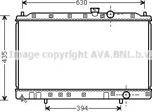 Ava Quality Cooling MT2237 - Radiator, engine cooling autospares.lv