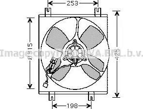 Ava Quality Cooling MT 7504 - Fan, radiator autospares.lv