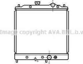 Ava Quality Cooling MTA2068 - Radiator, engine cooling autospares.lv