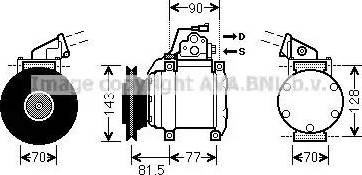 Ava Quality Cooling MT K216 - Compressor, air conditioning autospares.lv