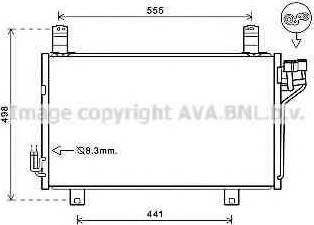 Ava Quality Cooling MZ5264 - Condenser, air conditioning autospares.lv