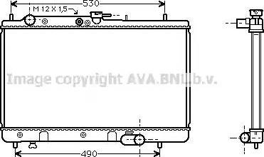 Ava Quality Cooling MZ 2095 - Radiator, engine cooling autospares.lv