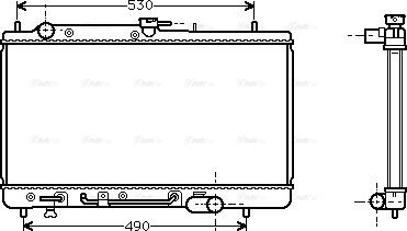 Ava Quality Cooling MZ 2091 - Radiator, engine cooling autospares.lv