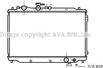 Ava Quality Cooling MZ 2048 - Radiator, engine cooling autospares.lv