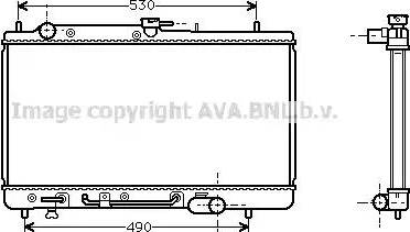 Ava Quality Cooling MZA2069 - Radiator, engine cooling autospares.lv