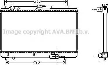 Ava Quality Cooling MZ 2088 - Radiator, engine cooling autospares.lv