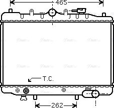 Ava Quality Cooling MZ 2024 - Radiator, engine cooling autospares.lv