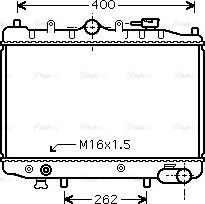 Ava Quality Cooling MZ 2023 - Radiator, engine cooling autospares.lv